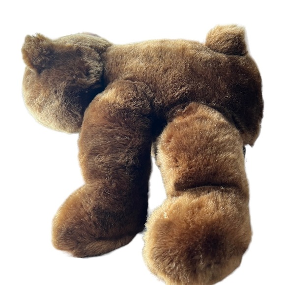 MTY International Gorgeous Silky Fur Brown Teddy Bear 9" Plush - Picture 2 of 5